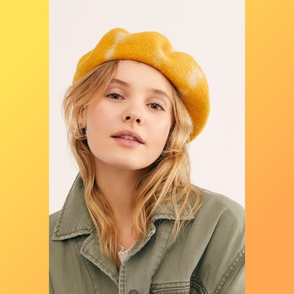 Free People Static Tie Dye Beret - Picture 3 of 3